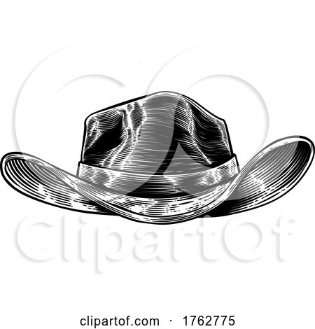 Cowboy or Sheriff American Western Wild West Hat by AtStockIllustration