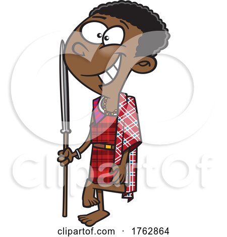 Cartoon Boy from Kenya by toonaday