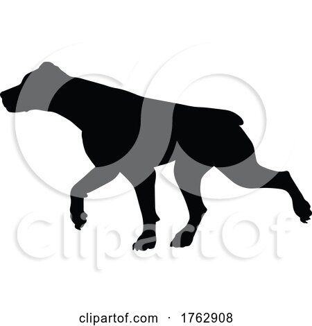 Dog Silhouette Pet Animal by AtStockIllustration