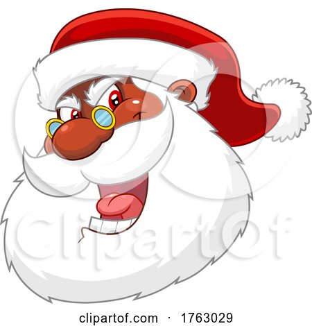 Evil Santa Face by Hit Toon