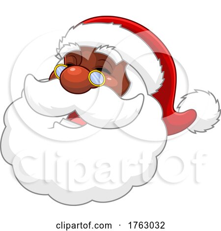Laughing Santa Face by Hit Toon
