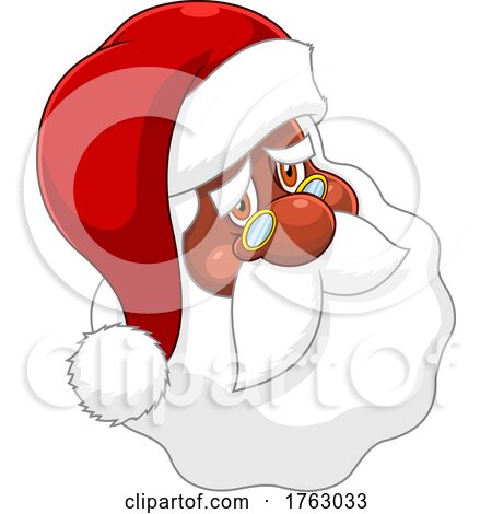 Sad Santa Face by Hit Toon