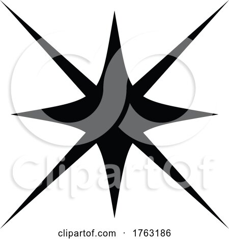 Black and White Star by Vector Tradition SM