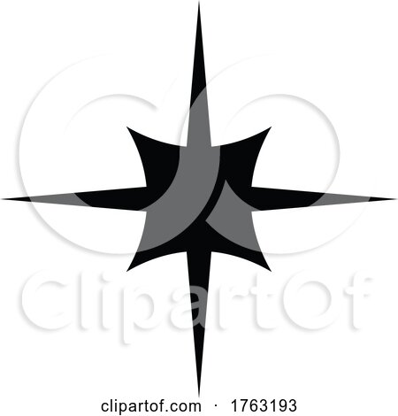 Black and White Star by Vector Tradition SM