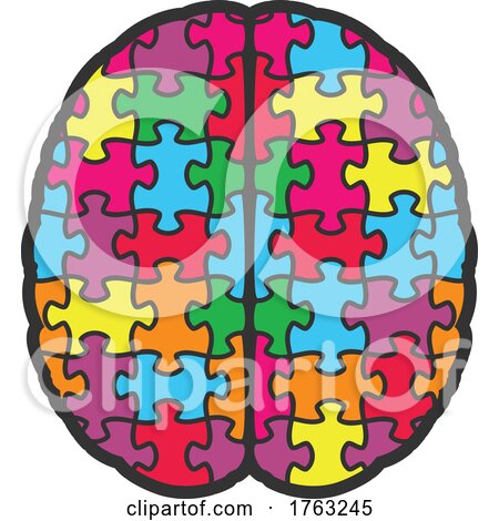 Human Brain Puzzle by Vector Tradition SM
