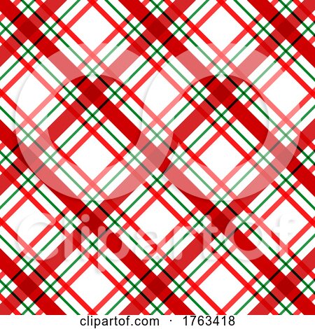 Christmas Plaid Pattern Background by KJ Pargeter