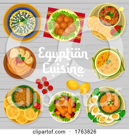 Egyptian Cuisine Design by Vector Tradition SM