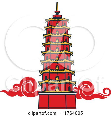 Chinese Pagoda by Vector Tradition SM