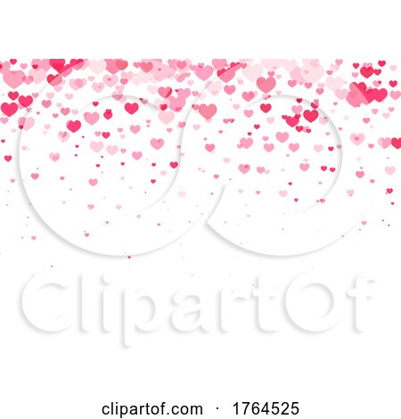 Pink Hearts Background for Valentines Day by KJ Pargeter