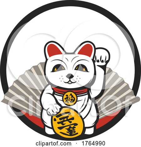 Japanese Cat by Vector Tradition SM