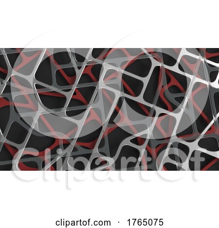 3D Abstract Background with Paper Cut Shapes by KJ Pargeter
