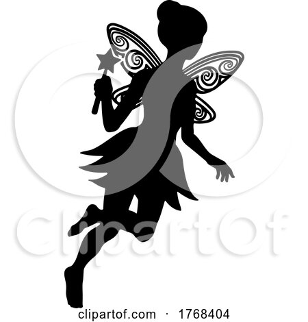 Fairy Silhouette by AtStockIllustration