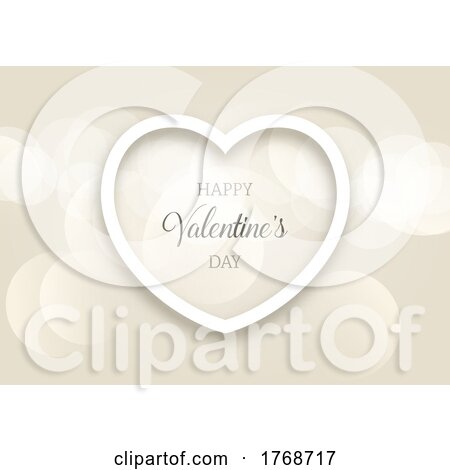 Valentines Day Background with Gold Bokeh Lights Design by KJ Pargeter
