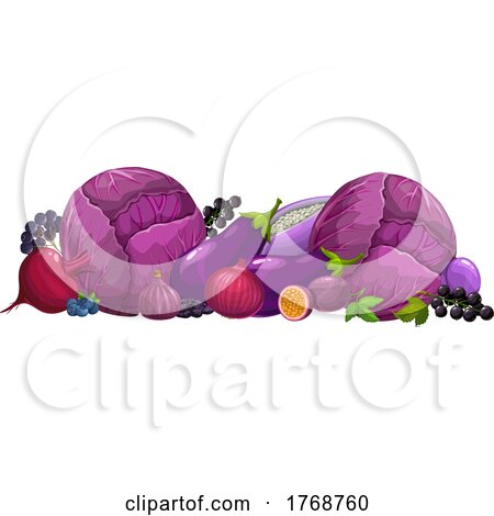 Purple Colored Foods by Vector Tradition SM