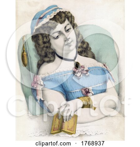 Historical Portrait of a Lady Daydreaming by JVPD