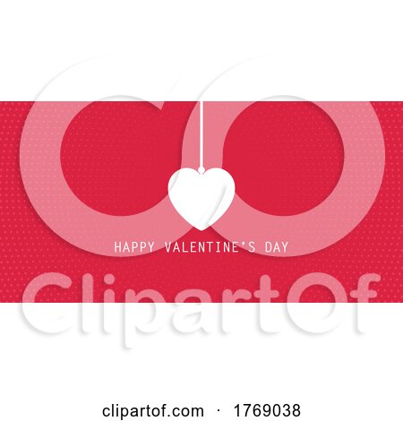 Minimal Valentines Day Banner Design by KJ Pargeter