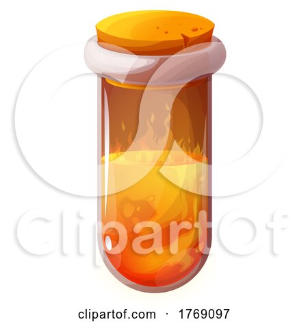 Fiery Potion Bottle by Vector Tradition SM