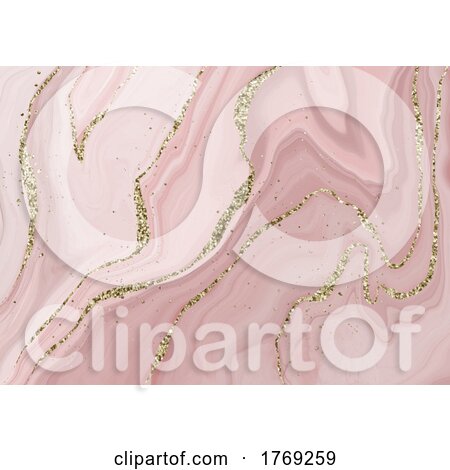 Liquid Marble Background with Glittery Elements by KJ Pargeter