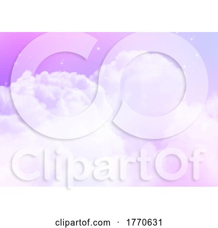 Sugar Cotton Candy Sky Background by KJ Pargeter