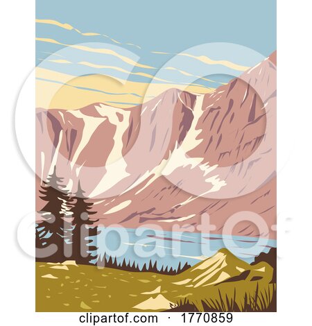 Medicine Bow Routt National Forest in Wyoming and Colorado WPA Poster Art by patrimonio