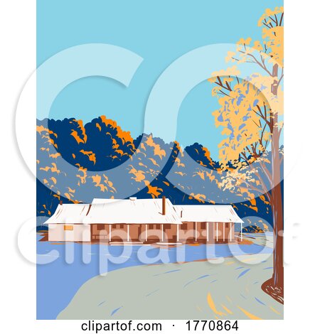 General Store During Fall in Virginia WPA Poster Art by patrimonio