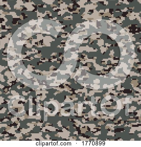 Abstract Background with a Digital Camo Style Pattern by KJ Pargeter