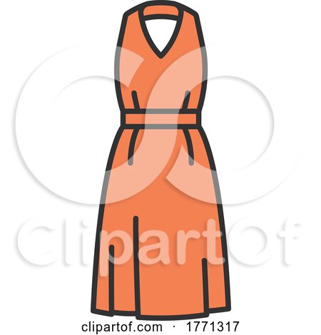 Halter Dress Icon by Vector Tradition SM