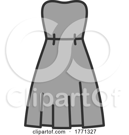 Strapless Dress Icon by Vector Tradition SM