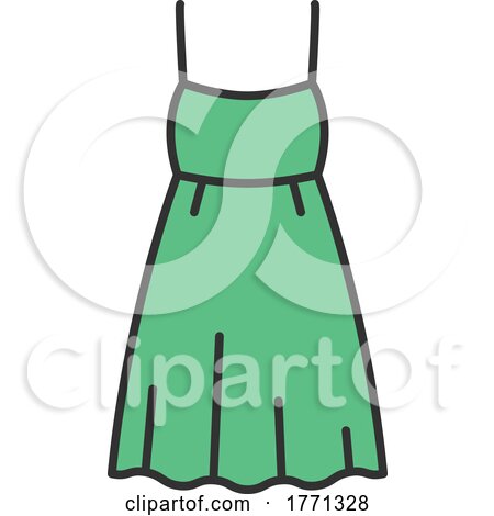 green dress clipart