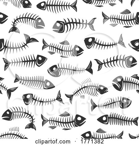Fish Skeleton Pattern by Vector Tradition SM