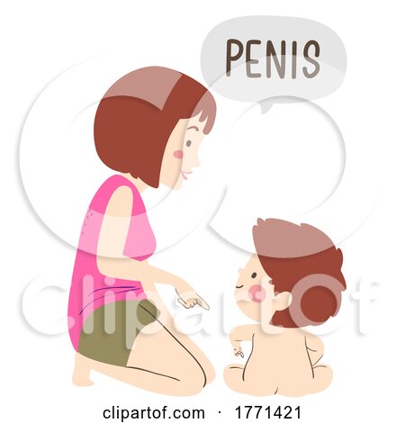 Kid Boy Mom Toddler Penis Illustration by BNP Design Studio