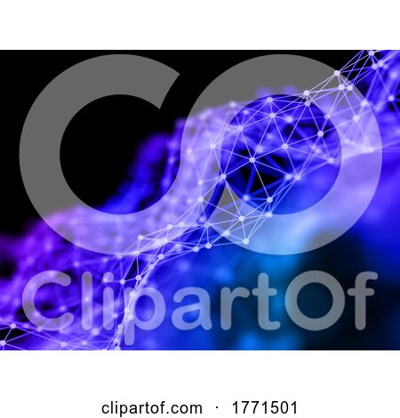3D Network Communications Background with Shallow Depth of Field by KJ Pargeter