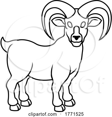 Ram Goat Chinese Zodiac Horoscope Animal Year Sign by AtStockIllustration
