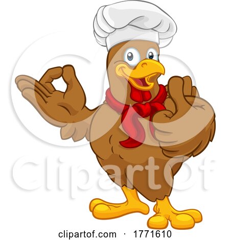 Chef Chicken Rooster Cockerel Thumbs up Perfect by AtStockIllustration