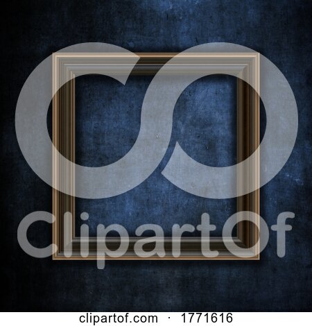 3D Blank Picture Frame on a Grunge Background by KJ Pargeter