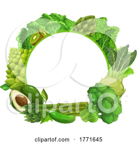 Circle of Green Foods by Vector Tradition SM