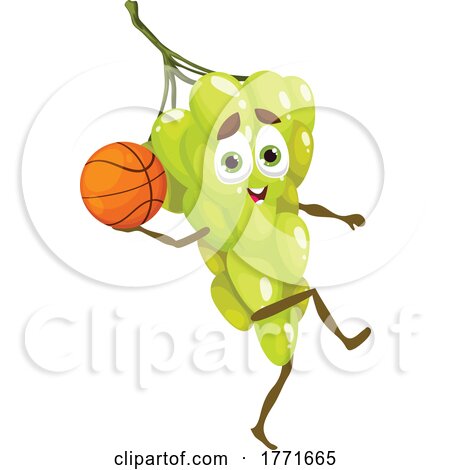 Grapes Playing Basketball by Vector Tradition SM