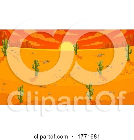 Desert Sunset by Vector Tradition SM
