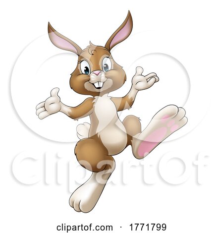 Easter Bunny Cartoon Rabbit Illustration by AtStockIllustration