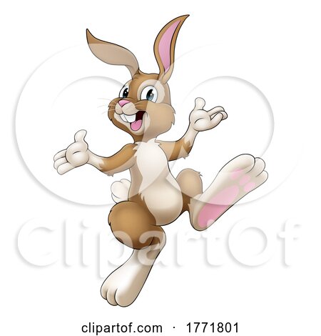 Easter Bunny Cartoon Rabbit Illustration by AtStockIllustration
