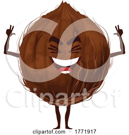 Coconut Food Character by Vector Tradition SM