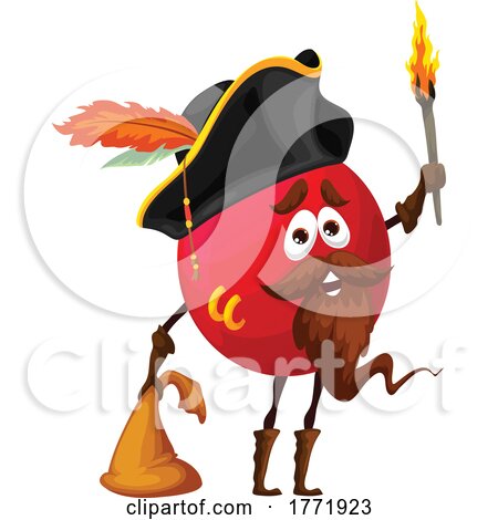 Cowberry Pirate Food Character by Vector Tradition SM