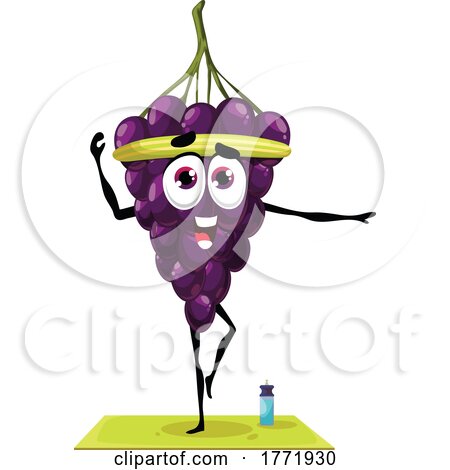 Grapes Food Character by Vector Tradition SM