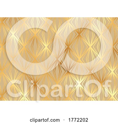 Decorative Pattern with Gold Foil Texture by KJ Pargeter