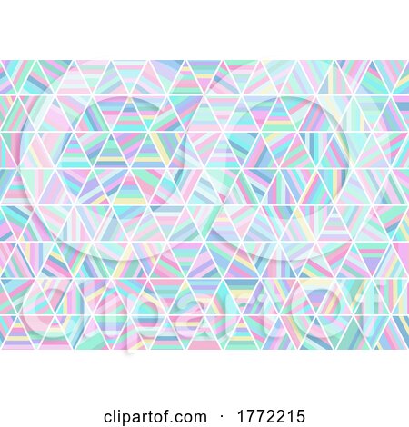 Pastel Hologram Colours Pattern Background by KJ Pargeter