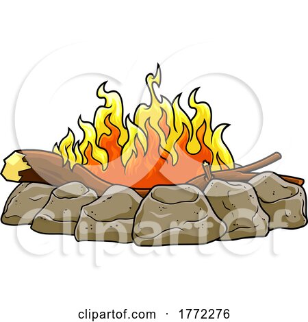 Cartoon Campfire by Hit Toon