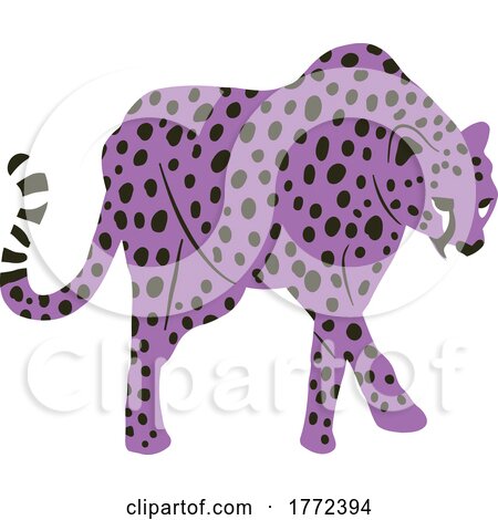 Purple Cheetah by Prawny