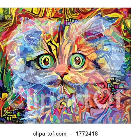 Cat Painting by Prawny