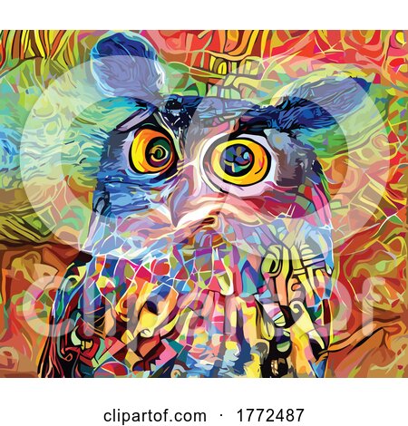 Owl Painting by Prawny