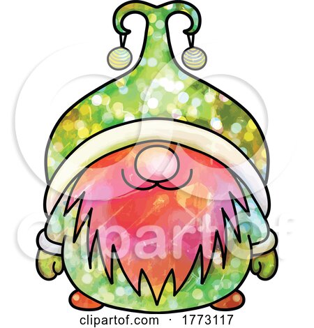 Watercolor Christmas Gnome by Prawny